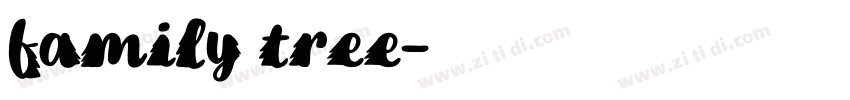 family tree字体转换